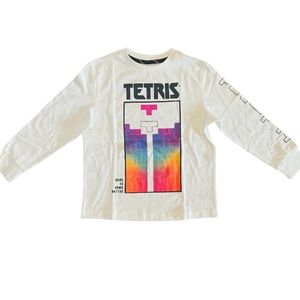 Kid’s Tetris Long Sleeve Graphic T-Shirt - Size XS (4/5) NWT
